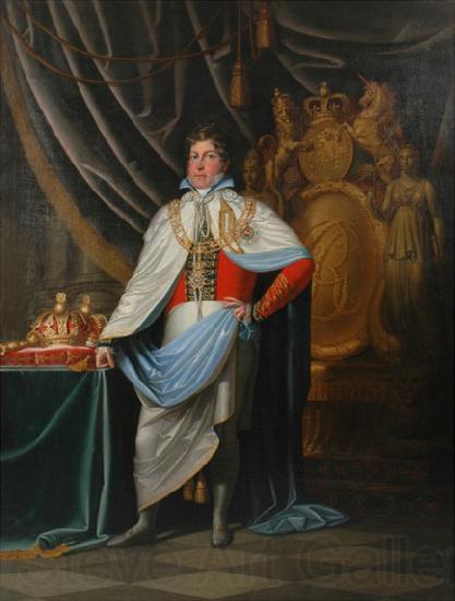 unknow artist Portrait of George IV as Grand Cross Knight of Hanoverian Guelphic Order
